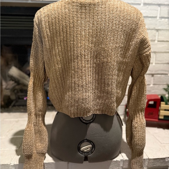 Derek Heart Tan Button-Up Cardigan - Picture 3 of 4